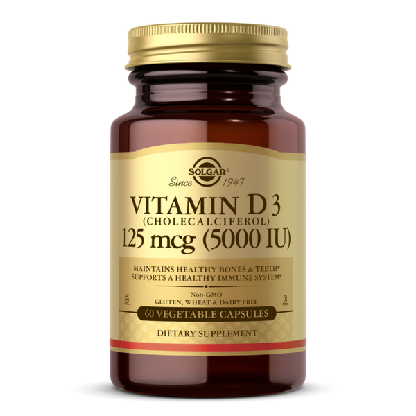 SOLGAR VITAMIN D3 (5000 IU) VEG CAPSULES